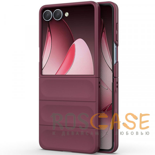 Фотография Бордовый Flex Matte | Пластиковый чехол с Soft Touch покрытием для Samsung Galaxy Z Flip 7