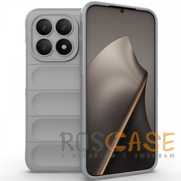 Фото Серый Flex Silicone | Противоударный чехол для Xiaomi Mi 15T с защитой камеры и микрофиброй