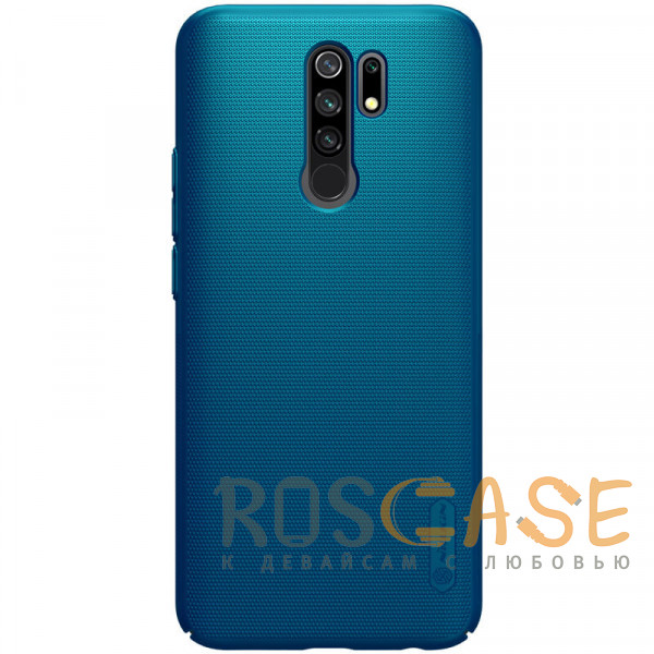 Фото Синий Nillkin Super Frosted Shield | Матовый пластиковый чехол для Xiaomi Redmi 9 / 9 Prime