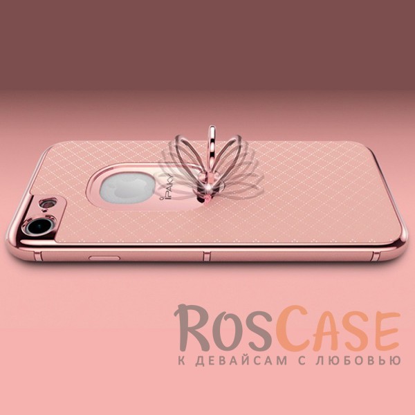 Фотография Розовый iPaky Ring | Чехол с кольцом-подставкой для iPhone 7/8/SE (2020)