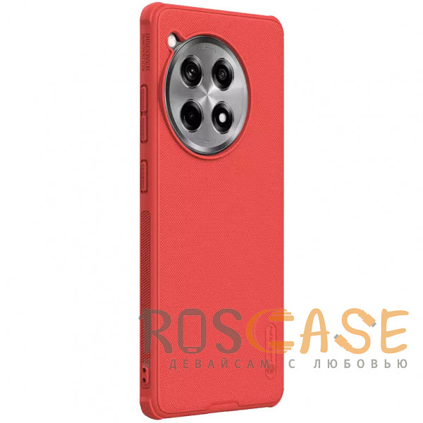 Фотография Красный Nillkin Super Frosted Shield Pro | Матовый чехол из пластика и ТПУ для OnePlus 12R / Ace 3