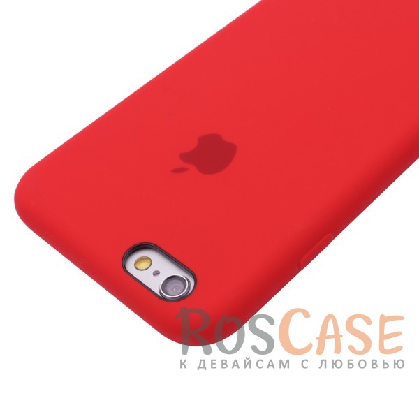 Изображение Красный / Red Оригинальный силиконовый чехол для Apple iPhone 6/6s (4.7") (реплика)