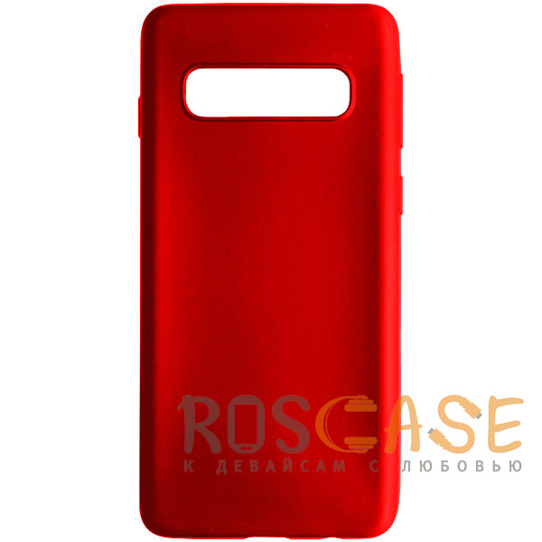 Фото Красный J-Case THIN | Тонкий силиконовый чехол 0.5 мм для Samsung Galaxy S10+