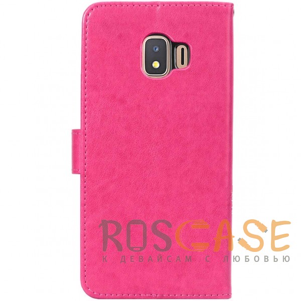 Фотография Розовый Чехол-книжка с узорами на магнитной застёжке для Samsung Galaxy J2 Core (2018)