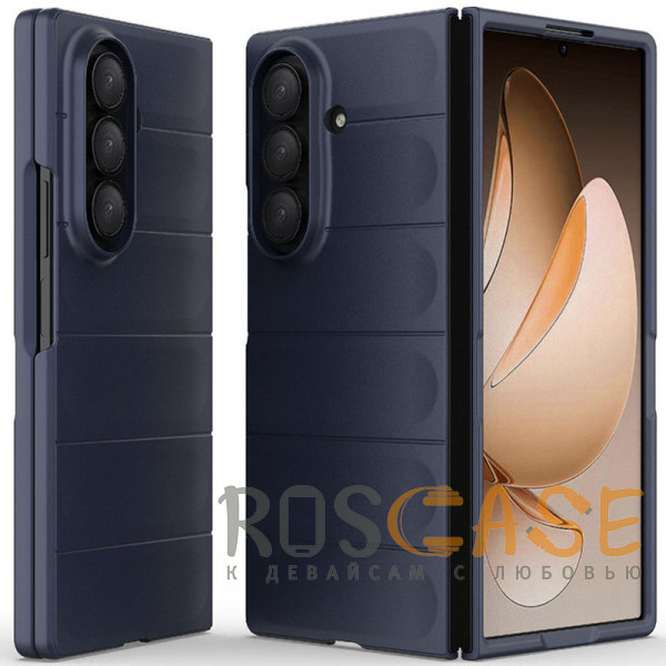 Фото Темно-синий Flex Matte | Пластиковый чехол с Soft Touch покрытием для Samsung Galaxy Z Fold 7