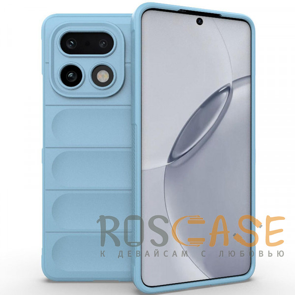 Фото Голубой Flex Silicone | Противоударный чехол для Realme 16 Pro Plus с защитой камеры и микрофиброй