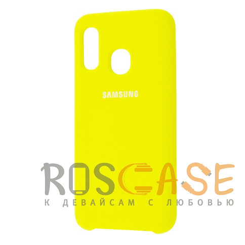 Фото Желтый Чехол Silicone Cover для Samsung Galaxy A20 / A30