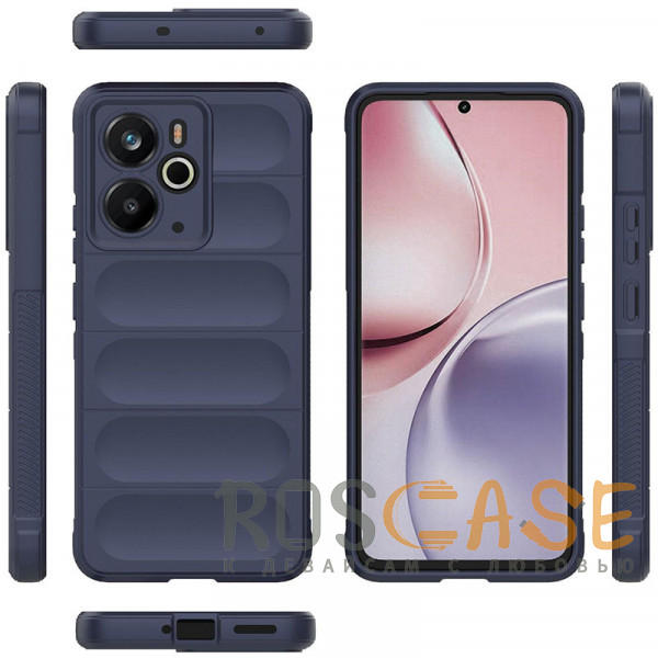 Фото Темно-синий Flex Silicone | Противоударный чехол для Realme 14 5G с защитой камеры и микрофиброй