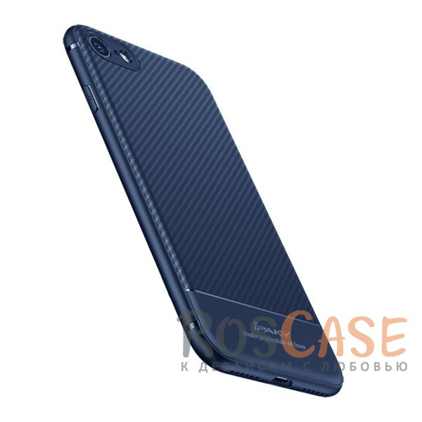 Изображение Синий iPaky Musy | Ультратонкий чехол для iPhone 7/8/SE (2020) с карбоновым покрытием