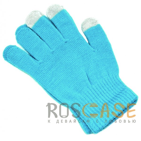 Фотография Голубой Перчатки Touch Glove для сенсорных (емкостных) экранов