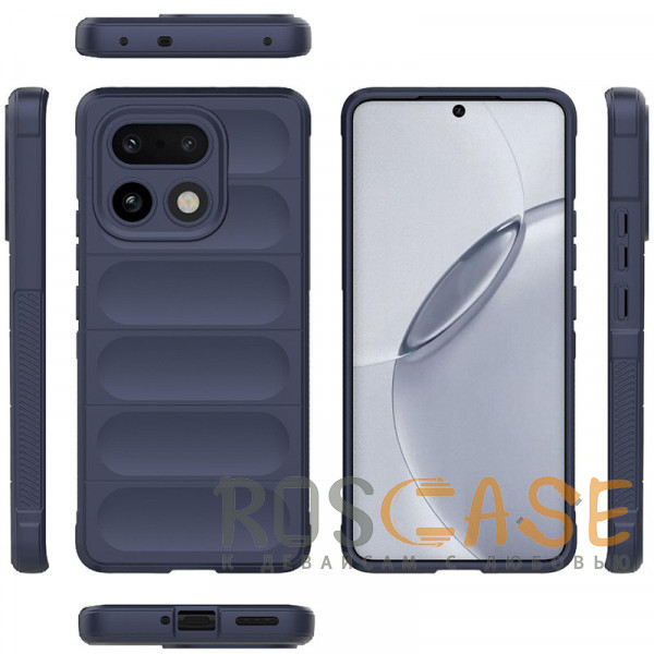Фото Темно-синий Flex Silicone | Противоударный чехол для Realme 16 Pro Plus с защитой камеры и микрофиброй
