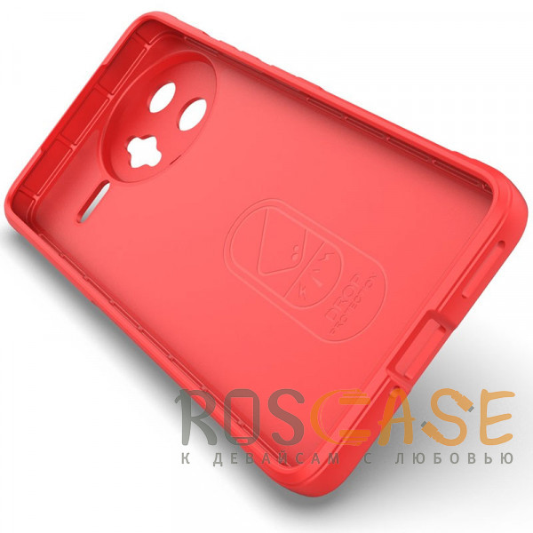 Изображение Красный Flex Silicone | Противоударный чехол для Xiaomi Poco F7 Ultra / Redmi K80 Pro с защитой камеры и микрофиброй