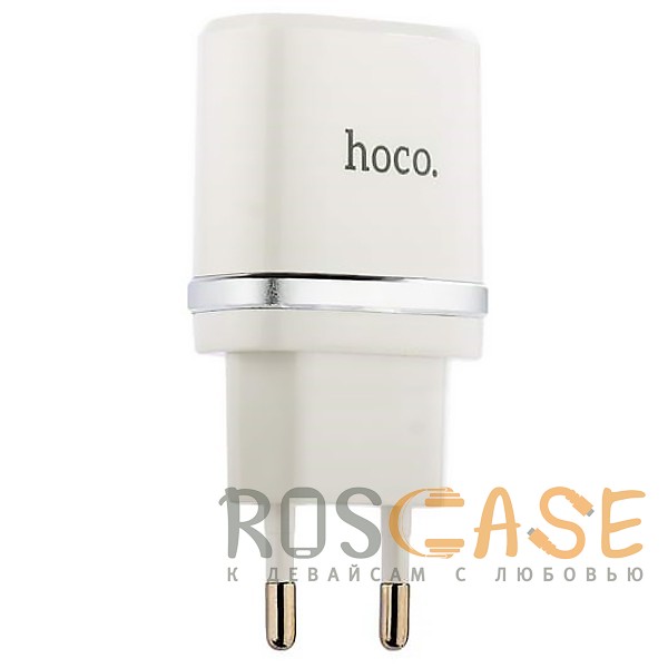 Фото Белый Зарядное устройство USB 1A HOCO C11 