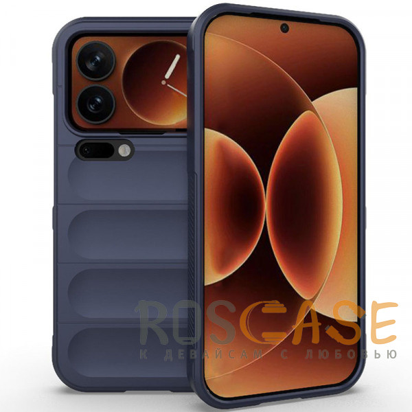 Фото Темно-синий Flex Silicone | Противоударный чехол для Xiaomi Mi 17 Pro с защитой камеры и микрофиброй