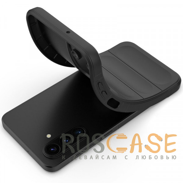 Фотография Черный Flex Silicone | Противоударный чехол для Samsung Galaxy A17 с защитой камеры и микрофиброй