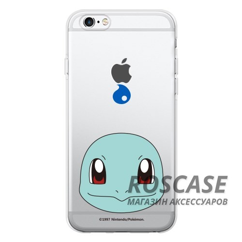 Фото Squirtle / face Прозрачный силиконовый чехол "Pokemon Go" для Apple iPhone 5/5S/SE