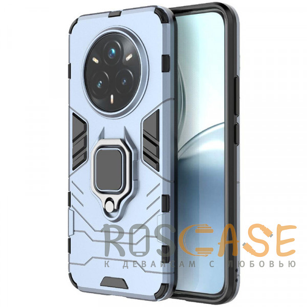 Фото Синий Transformer Ring | Противоударный чехол под магнитный держатель для Realme 14 Pro Plus 5G