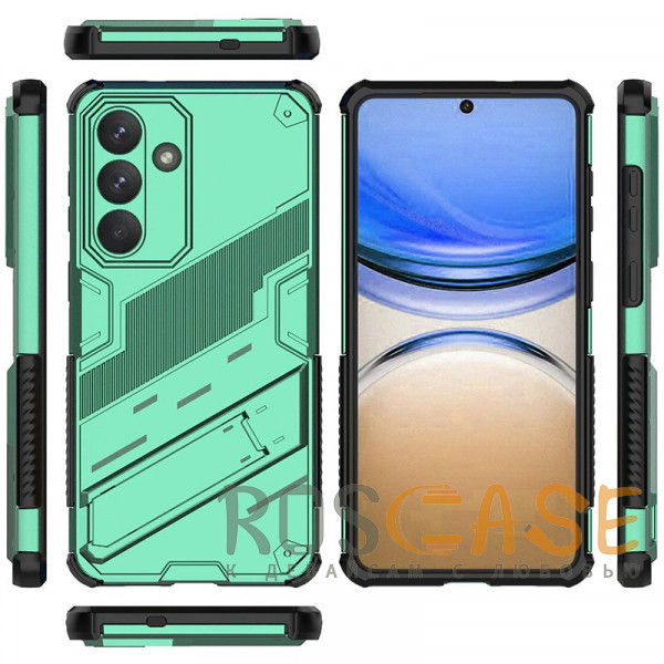 Изображение Зеленый Megatron | Противоударный чехол-подставка для Samsung Galaxy S26 Plus с защитой камеры