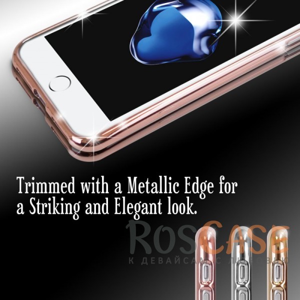 Изображение Rose Gold Mercury Ring 2 Jelly | Силиконовый чехол для Apple iPhone 7 plus / 8 plus (5.5")