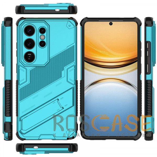 Изображение Голубой Megatron | Противоударный чехол-подставка для Samsung Galaxy S26 Ultra с защитой камеры