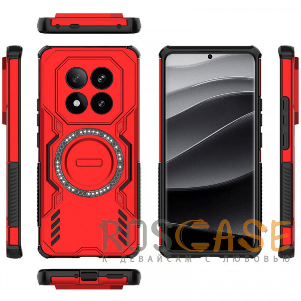 Фотография Красный Mirage MagSafe | Противоударный чехол с поддержкой MagSafe для Xiaomi Redmi Note 14 Pro Plus