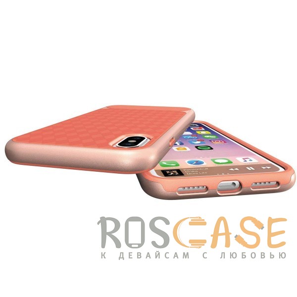 Изображение Коралловый / Rose Gold HWcase | Противоударный чехол для iPhone X / XS с усиленными бортами