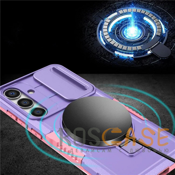 Изображение Фиолетовый CamShield MagSafe | Противоударный чехол для Samsung Galaxy S26 со шторкой для камеры