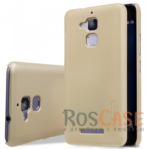 

Nillkin Super Frosted Shield | Матовый чехол для Asus Zenfone 3 Max (ZC520TL) (+ пленка) (Золотой)