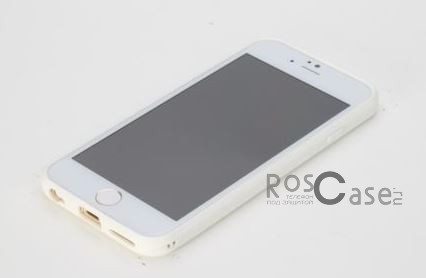 Фотография Белый / White Rock Enchanting | Чехол для iPhone 6/6s plus с цветной окантовкой