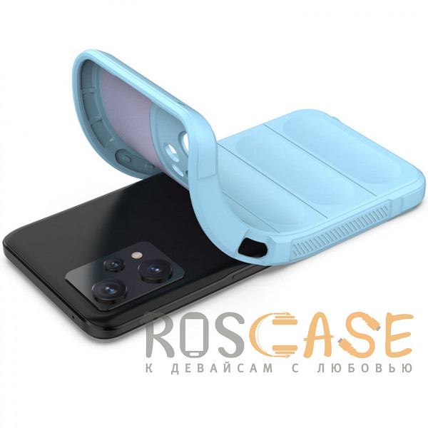 Фотография Голубой Flex Silicone | Противоударный чехол для Realme 9 4G, 9 Pro Plus, Narzo 50 Pro с защитой камеры и микрофиброй