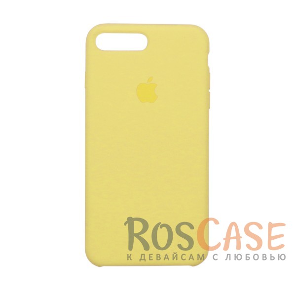 Фото Желтый / Yellow Оригинальный силиконовый чехол для Apple iPhone 7 plus (5.5") (реплика)