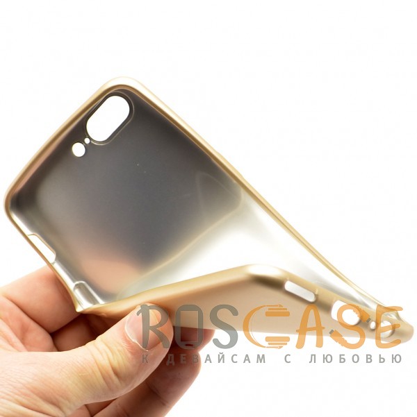 Изображение Золотой J-Case THIN | Гибкий силиконовый чехол для OnePlus 5