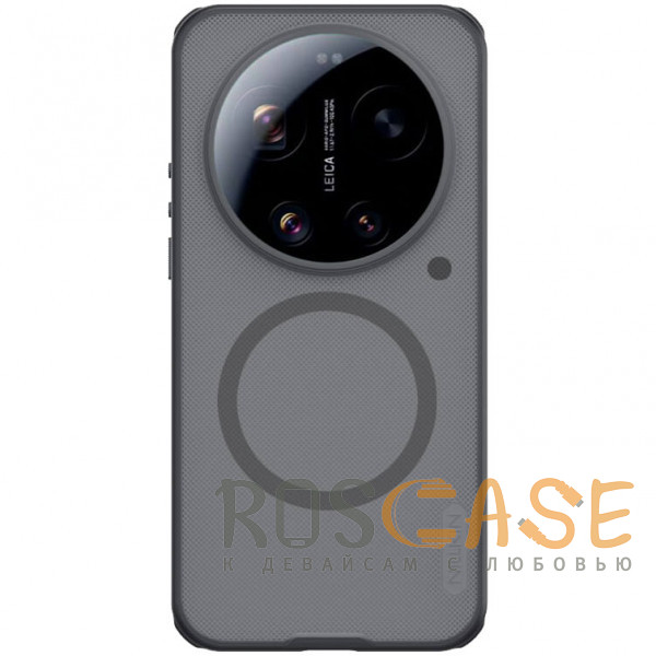 Фото Серый Nillkin Super Frosted Shield Magnetic | Полупрозрачный чехол с поддержкой Magsafe для Xiaomi Mi 17 Ultra