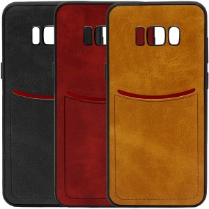 ILEVEL | Чехол с кожаным покрытием и с карманом-визитницей для Samsung G950 Galaxy S8