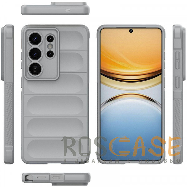 Фото Серый Flex Silicone | Противоударный чехол для Samsung Galaxy S26 Ultra с защитой камеры и микрофиброй