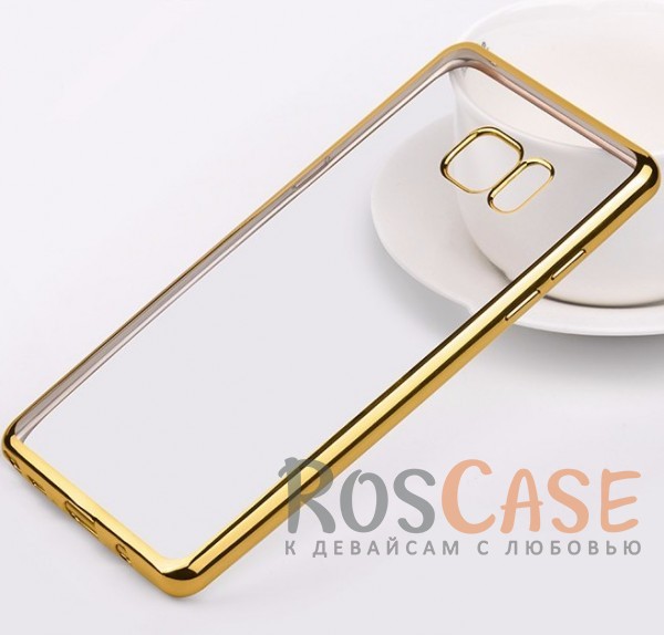 Фотография Золотой Силиконовый чехол для Samsung N935 Galaxy Note Fan Edition с глянцевой окантовкой