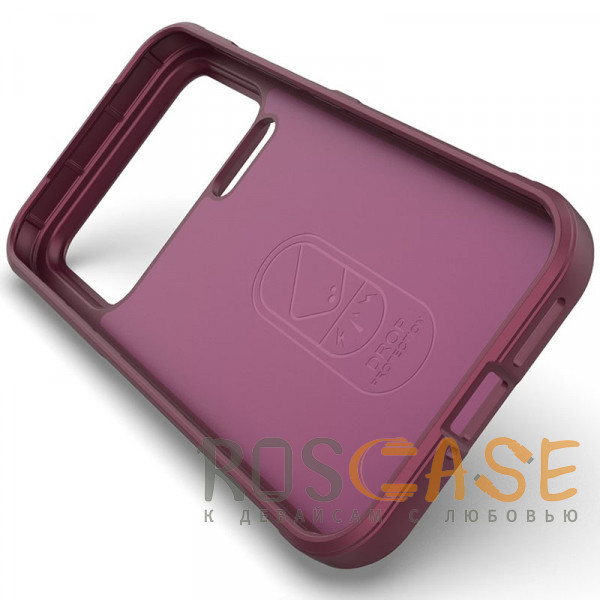 Изображение Бордовый Flex Silicone | Противоударный чехол для Xiaomi Mi 17 Pro Max с защитой камеры и микрофиброй