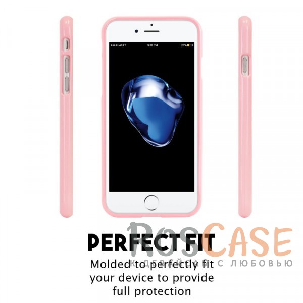 Фотография Розовый Mercury Jelly Pearl Color | Яркий силиконовый чехол для для Apple iPhone 7 plus / 8 plus (5.5")