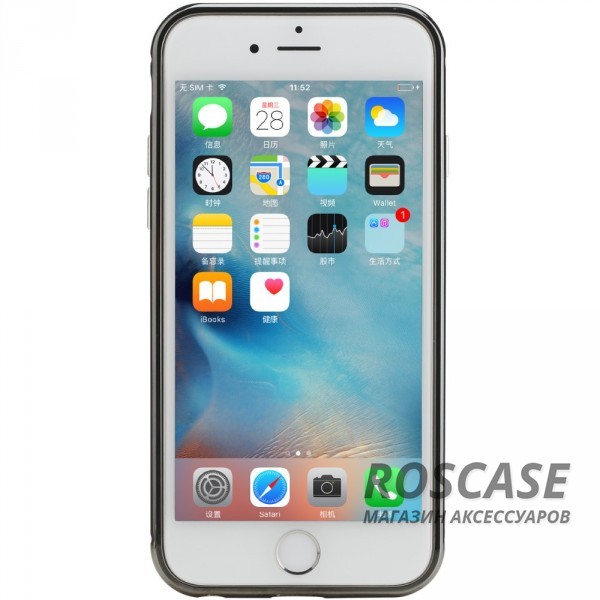 Фото Серый / Grey Rock Infinite | Алюминиевый бампер для Apple iPhone 6/6s plus (5.5") с зеркальной вставкой