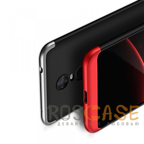 Изображение Черный / Красный GKK LikGus 360° | Двухсторонний чехол для Xiaomi Redmi 5 Plus / Redmi Note 5 (1 Camera) с защитными вставками