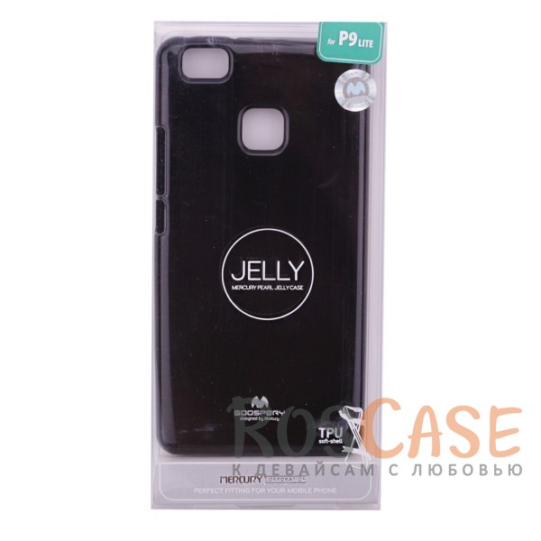 Фотография Черный Mercury Jelly Pearl Color | Яркий силиконовый чехол для для Huawei P9 Lite