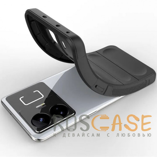 Фотография Черный Flex Silicone | Противоударный чехол для Realme GT Neo 5 / GT3 с защитой камеры и микрофиброй