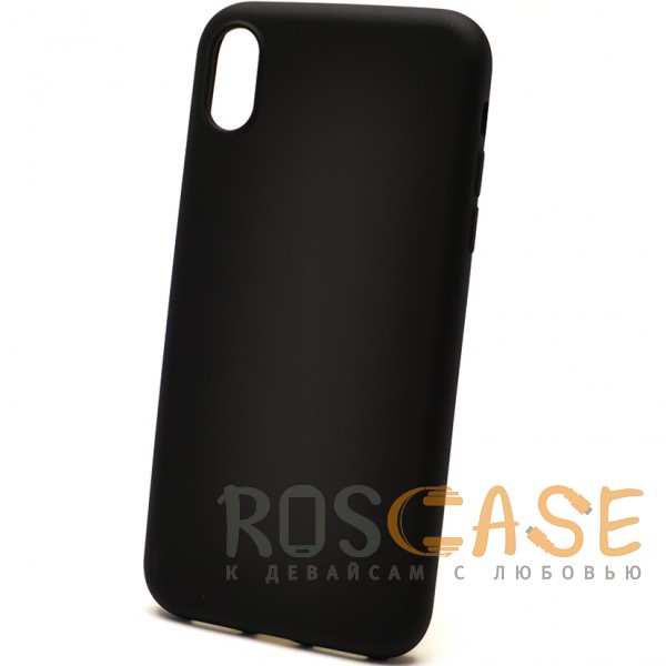 Фотография Черный J-Case THIN | Гибкий силиконовый чехол для iPhone XR