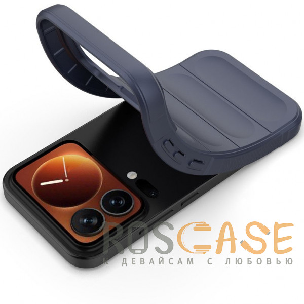 Фотография Темно-синий Flex Silicone | Противоударный чехол для Xiaomi Mi 17 Pro с защитой камеры и микрофиброй