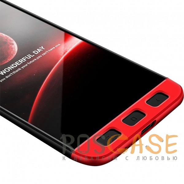 Изображение Черный / Красный GKK LikGus 360° | Двухсторонний чехол для Xiaomi Redmi 5A с защитными вставками