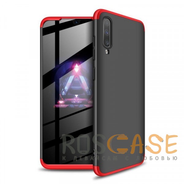 Фото Черный / Красный GKK LikGus 360° | Двухсторонний чехол для Samsung A705F Galaxy A70 с защитными вставками