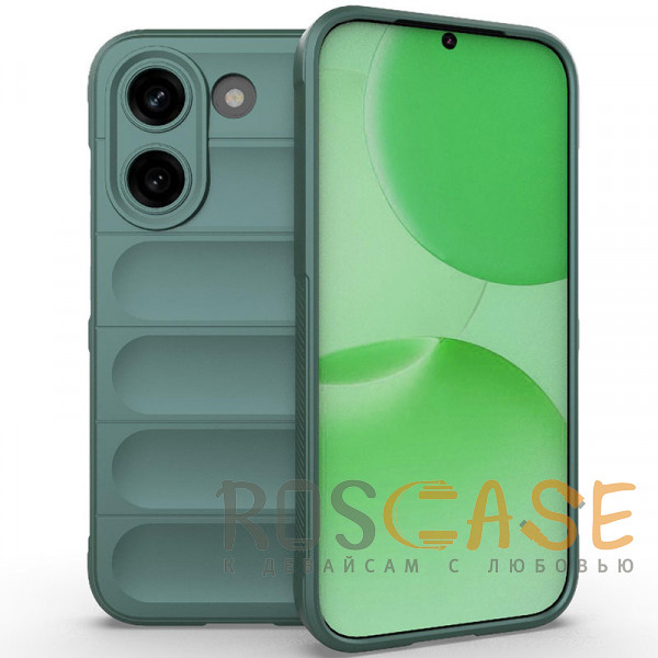 Фото Зеленый Flex Silicone | Противоударный чехол для Poco X8 Pro / Xiaomi Turbo 5 с защитой камеры