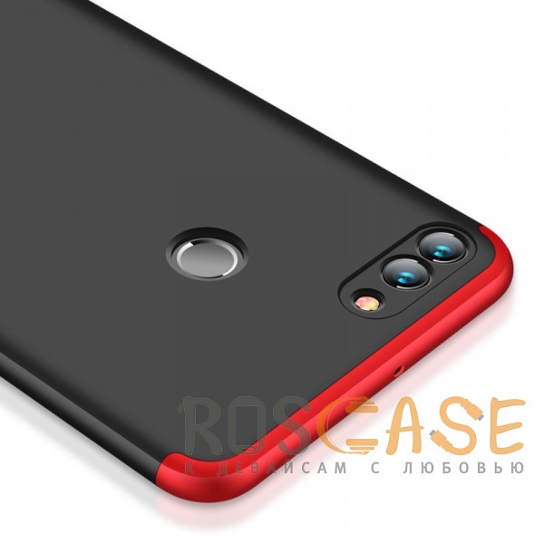 Изображение Черный / Красный GKK LikGus 360° | Двухсторонний чехол для Huawei Y9 (2018) / Enjoy 8 Plus с защитными вставками