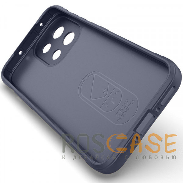 Изображение Темно-синий Flex Silicone | Противоударный чехол для OnePlus 13T / 13S с защитой камеры и микрофиброй