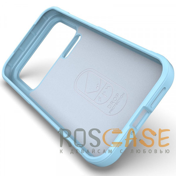 Изображение Голубой Flex Silicone | Противоударный чехол для Xiaomi Mi 17 Pro Max с защитой камеры и микрофиброй